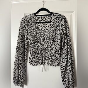Zara Leopard Print Top
